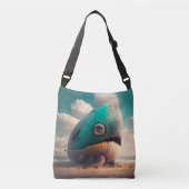 Strange Whale Crossbody Tas (Voorkant)