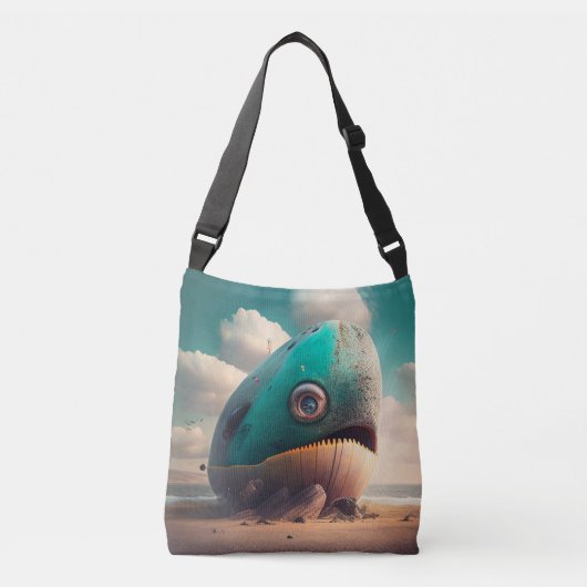 Strange Whale Crossbody Tas (Voorkant)