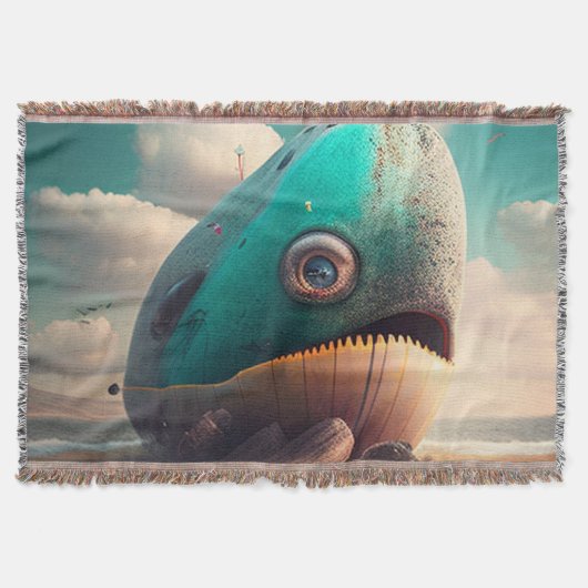 Strange Whale Deken (Voorkant)