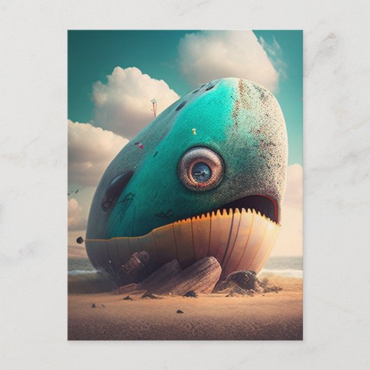 Strange Whale Feestdagenkaart (Voorkant)