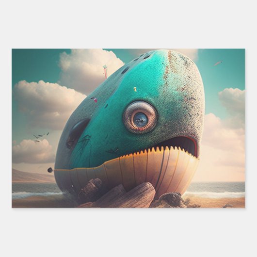 Strange Whale Inpakpapier Vel (Voorkant 2)