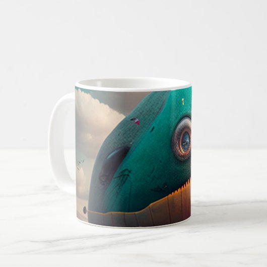 Strange Whale Koffiemok (Voorkant links)