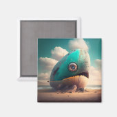 Strange Whale Magneet (Voorkant / Achterkant)