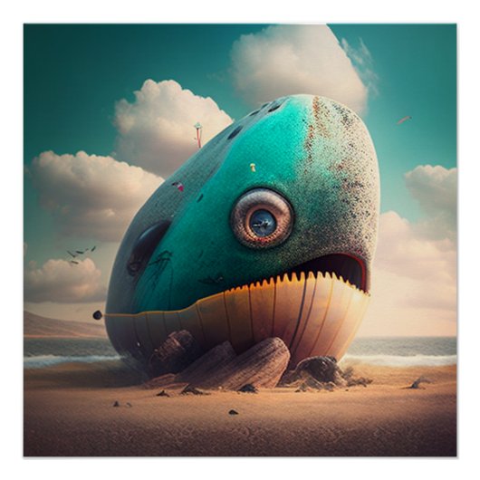 Strange Whale Perfect Poster (Voorkant)
