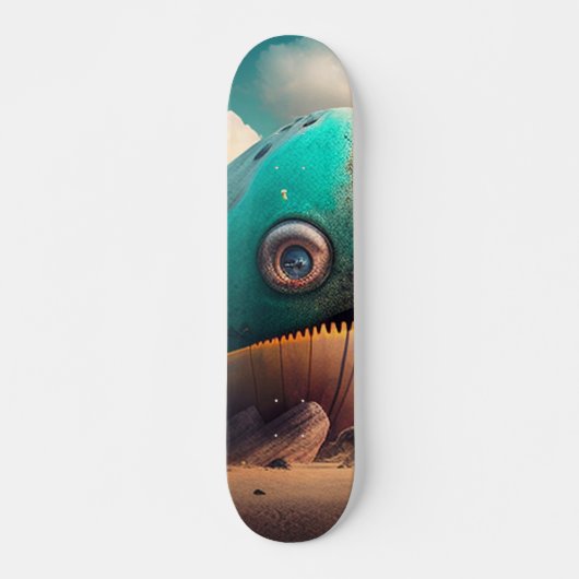 Strange Whale Persoonlijk Skateboard (Voorkant)
