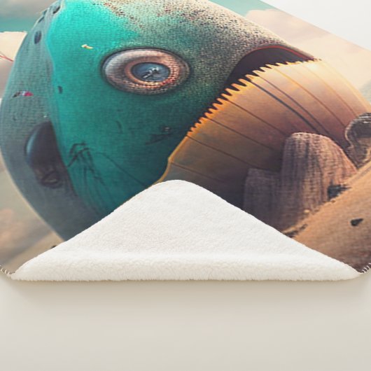 Strange Whale Sherpa Deken (3/4)