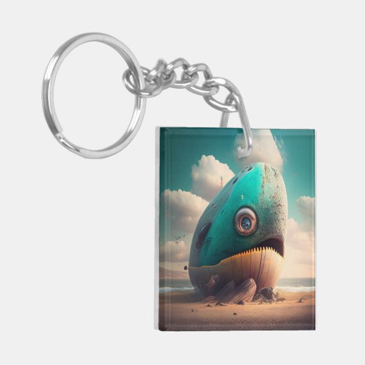Strange Whale Sleutelhanger (Voorkant Links)