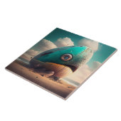 Strange Whale Tegeltje (Zijkant)