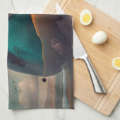 Strange Whale Theedoek (Quarter Fold)