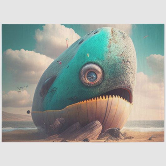 Strange Whale Tissuepapier (Voorkant)
