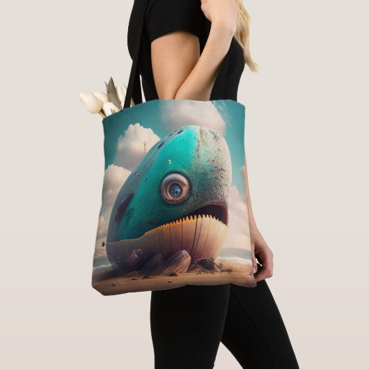 Strange Whale Tote Bag (Dichtbij)