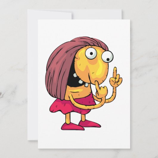 Strange Woman Invitations Kaart (Voorkant)