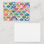 STRANGEBOW Colorful Scallop Note Kaart Notitiekaartje (Voorkant / Achterkant)