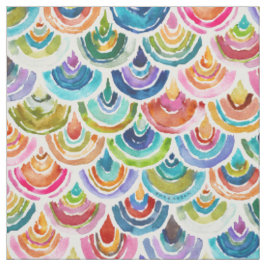 STRANGEBOW Rainbow Fish Scale Bold Print Stof