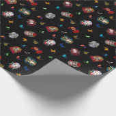 Strangeling Fairies & Butterflies (zwart) Cadeaupapier (Hoek)