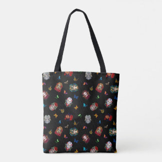 Strangeling Fairies & Butterflies (zwart) Tote Bag