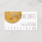 Strangelove Coffee Drink Loyalty/Punch Card Klantenkaartje (Voorkant)