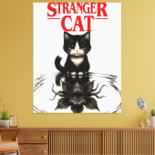 stranger cat canvas afdruk (Insitu (Woonkamer))
