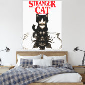 stranger cat canvas afdruk (Insitu (Slaapkamer))