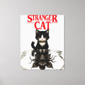 stranger cat canvas afdruk (Voorkant)
