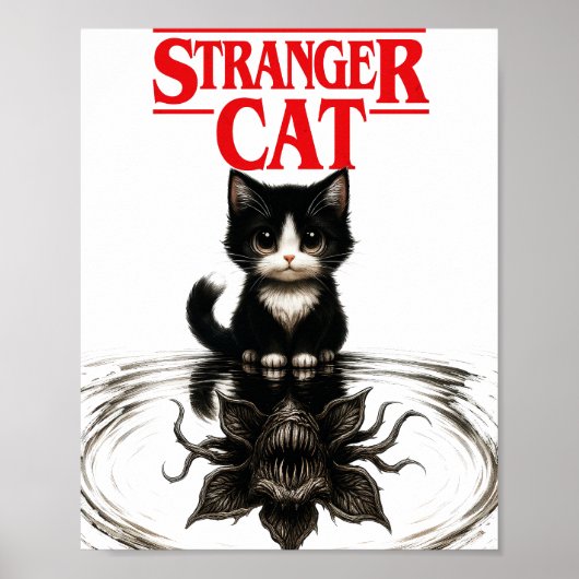 stranger cat poster (Voorkant)