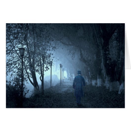 Stranger in het park in Night Fog (Voorkant Horizontaal)