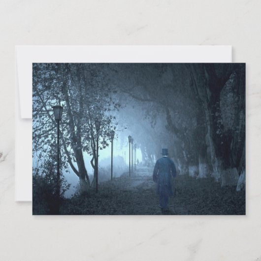 Stranger in het park in Night Fog (Voorkant)