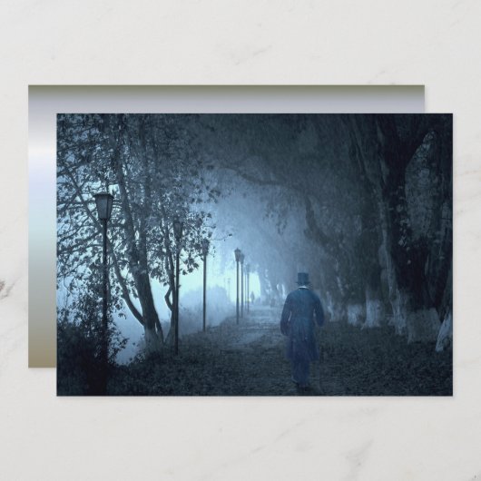 Stranger in het park in Night Fog (Voorkant / Achterkant)