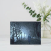 Stranger in het park in Night Fog Briefkaart (Staand voorkant)