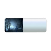 Stranger in het park in Night Fog Etiket (Voorkant)