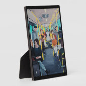 Stranger on the Bus Painting by Alfred Fox Fotoplaat (Zijkant)