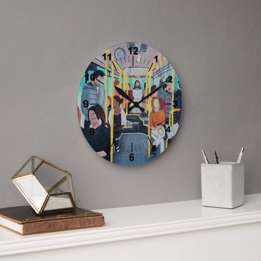 Stranger on the Bus Painting by Alfred Fox Grote Klok (Kantoor)