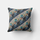 Stranger on the Bus Painting by Alfred Fox Kussen (Achterkant)