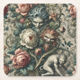 Strangers in the Park at Night – Gothic Victorian Kartonnen Onderzetters