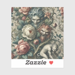 Strangers in the Park at Night – Gothic Victorian Sticker