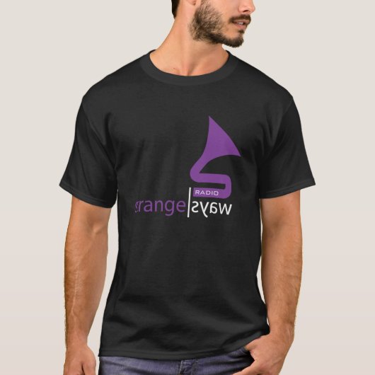 Strangeways Radio Donkere T-shirt (Voorkant)