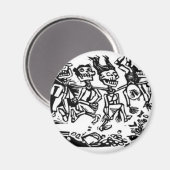 "Strangler Calaveras" circa 1942 MEXICO Magneet (Voorkant / Achterkant)