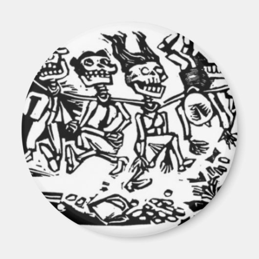 "Strangler Calaveras" circa 1942 MEXICO Magneet (Voorkant)