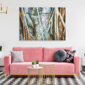 Strangler Fig Abstract Canvas Afdruk (Insitu (Woonkamer))