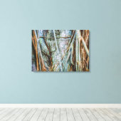Strangler Fig Abstract Canvas Afdruk (Insitu (Houten vloer))