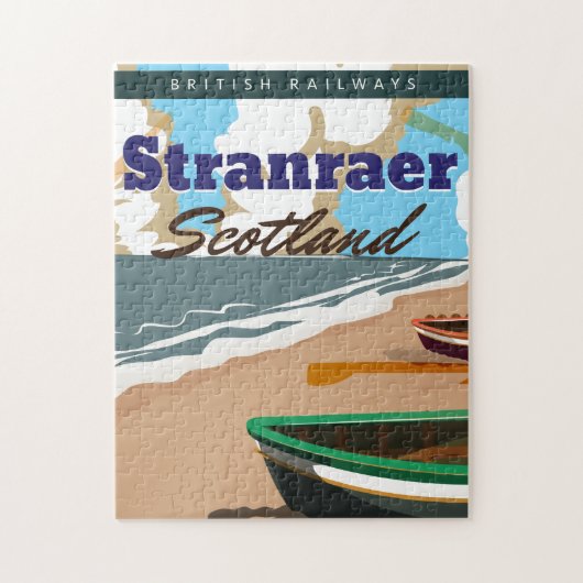 Stranraer Schotland vintage reisposter Legpuzzel (Verticaal)