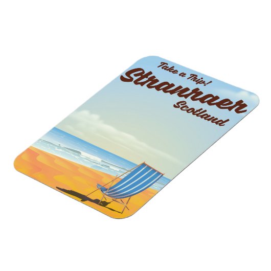 Stranraer Schotland vintage reisposter Magneet (Linkerzijde)