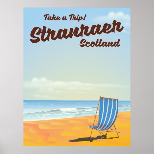 Stranraer Schotland vintage reisposter Poster (Voorkant)