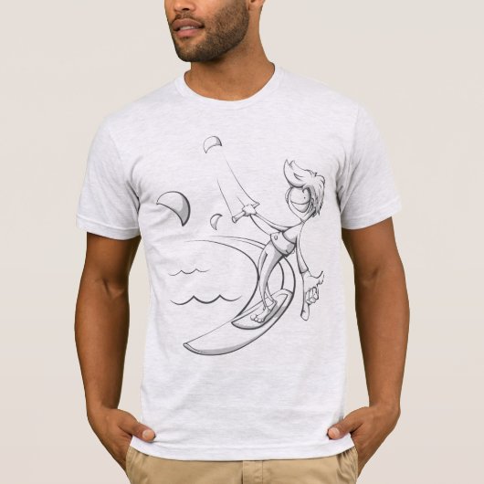 Strapless kitesurf t-shirt (Voorkant)