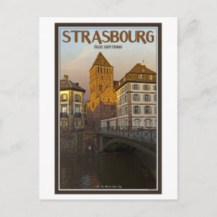 Strasboug - Ill River en St Thomas Briefkaart