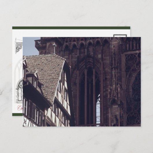 Strasbourg Cathedral Briefkaart (Voorkant / Achterkant)