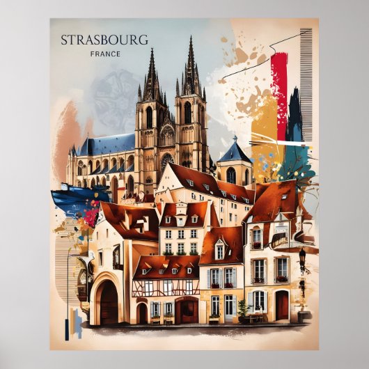 Strasbourg Charm Poster (Voorkant)