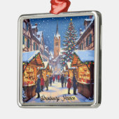 Strasbourg, France Christmas Market Holiday Metalen Ornament (Links)