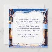 Strasbourg, France Christmas Market Personalized Feestdagenkaart (Achterkant)