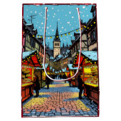 Strasbourg, France Christmas   Medium Cadeauzakje (Achterkant)